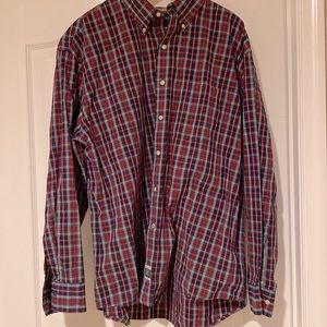 Cotton Izod Men’s Multi- Colored Plaid Button Down